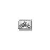 Nomination Composable Classic MONUMENTS RELIEF acciaio e argento 925 (11_Rialto-Brucke)